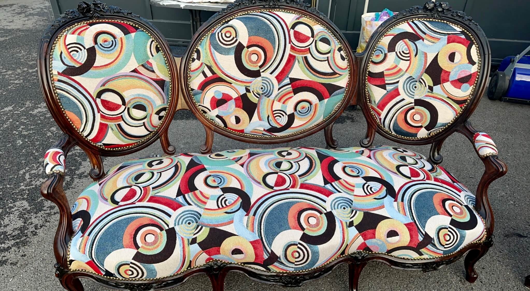 fabric_chair chaise en tissu