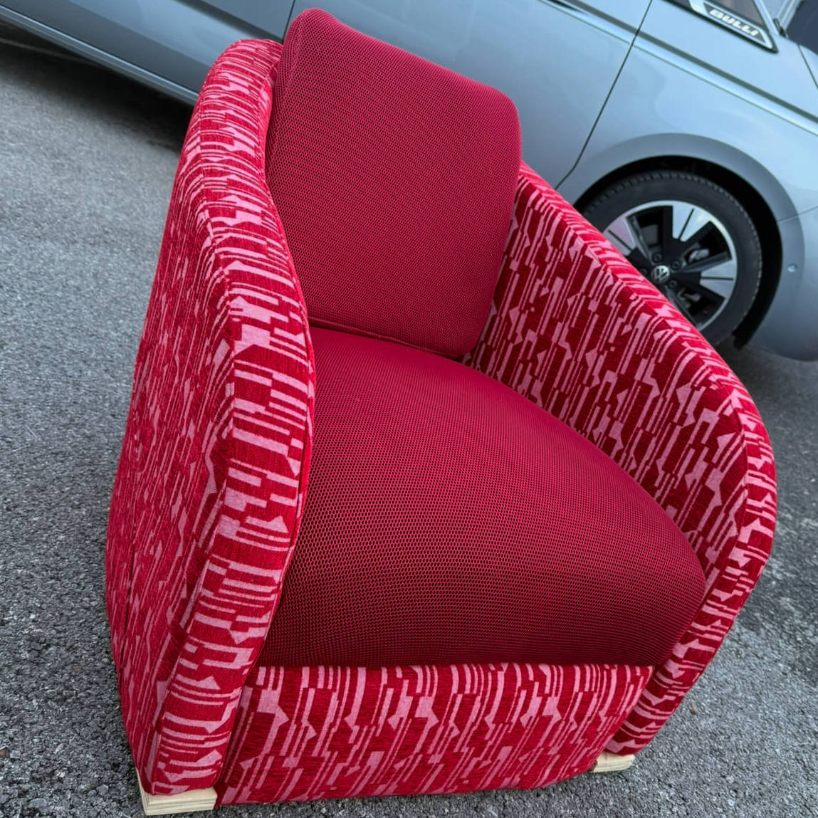 fabric_armchair fauteuil en tissu